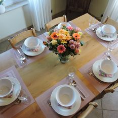 Vakantiewoning Wuytershoef: gezellig tafelen